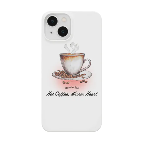 ホットコーヒーとメッセージ Smartphone Case