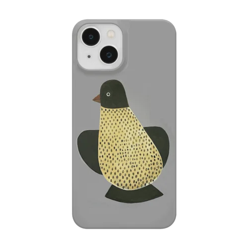 鳥のスマホケース(きいろ) Smartphone Case