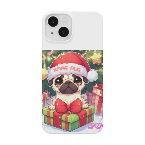 Xmas PUG スマホケース