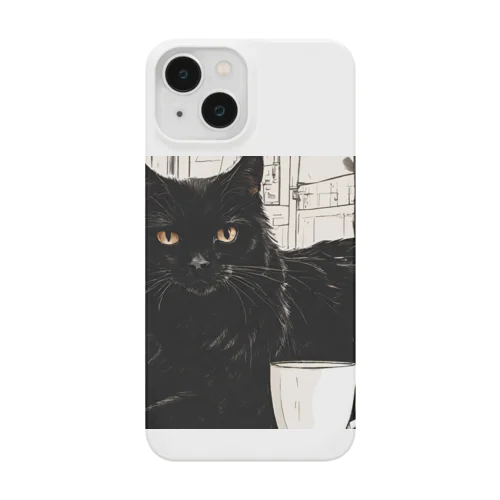 黒猫とコーヒー③ Smartphone Case