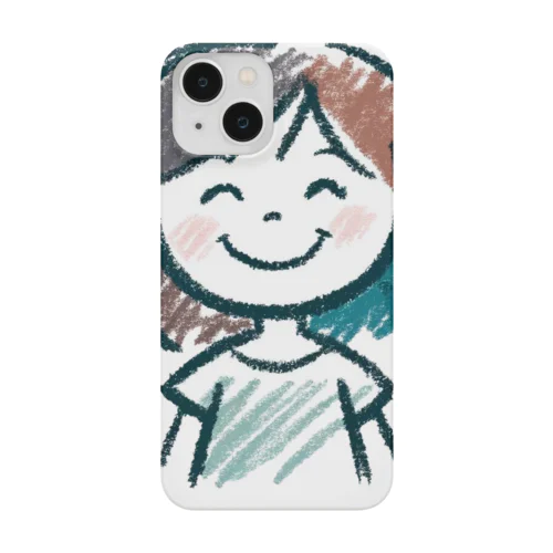 クレヨンイラスト少女 Smartphone Case