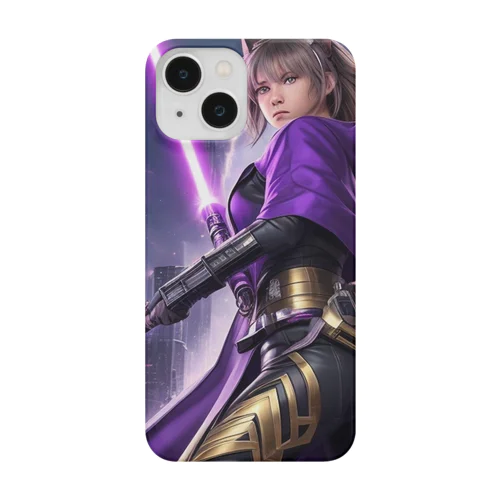 「銀河都市の猫耳戦姫」 - ： "Galactic City's Cat-Eared Warrior Princess" Smartphone Case