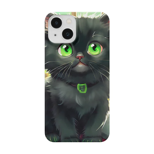 図書室の黒猫01 Smartphone Case