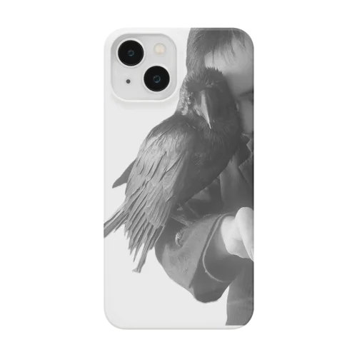 カラスのハッピーとパパ癒しのひととき Smartphone Case