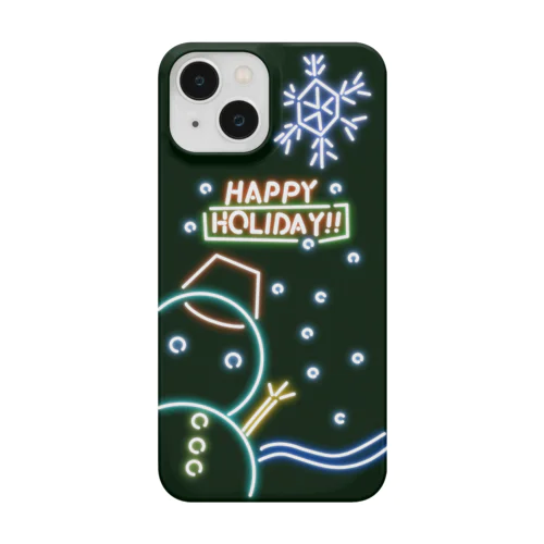 クリスマスネオンサイン(スマホケース) Smartphone Case