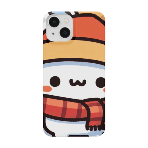 雪の上の足跡 Smartphone Case