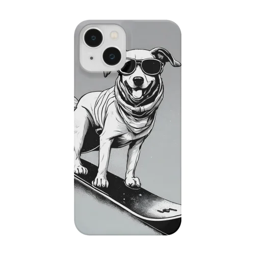 スノーボード中のピーグル犬 Smartphone Case