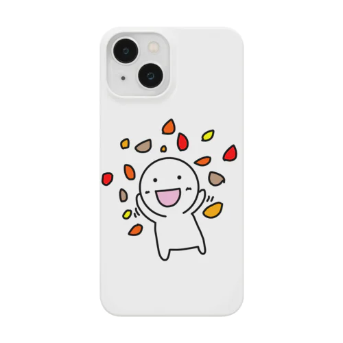 枯葉で遊ぶくーちゃん Smartphone Case