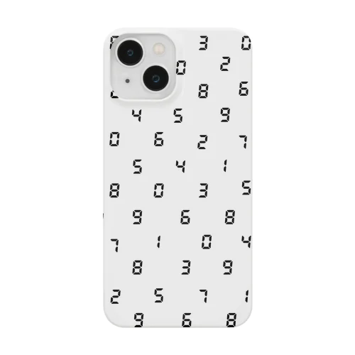 DIGITAL NUMBER（White） スマホケース