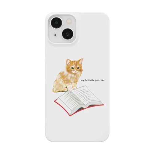 ネコの読書 Smartphone Case