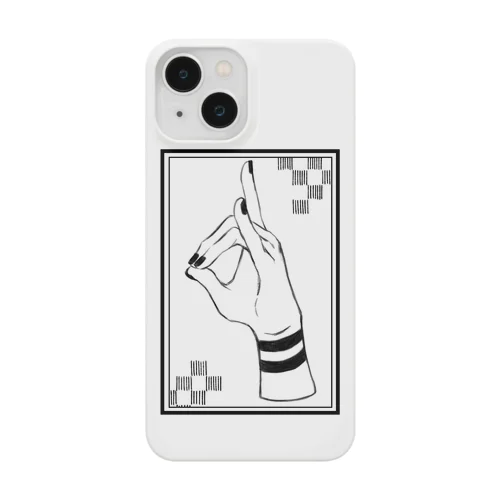 おててシリーズ　狐　「市松」 Smartphone Case