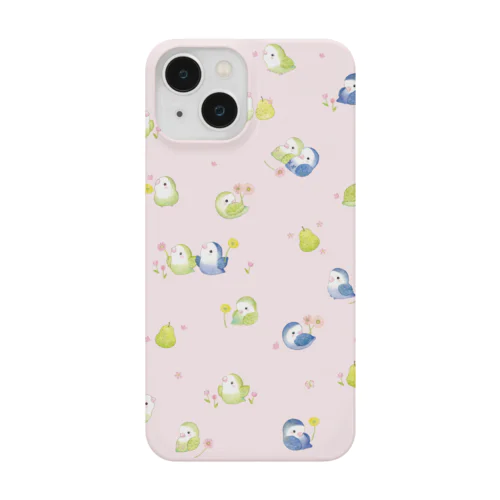 あおあもとお花畑(ピンク) Smartphone Case