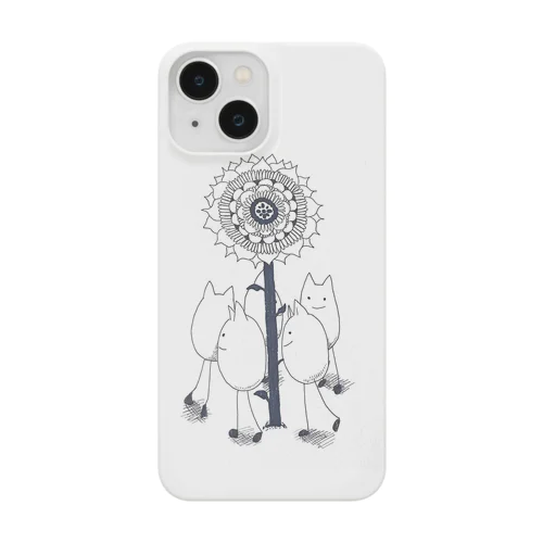 お花見のねこたち iPhone Smartphone Case