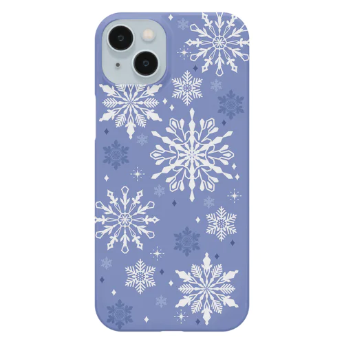 雪の花06（ラベンダー） Smartphone Case