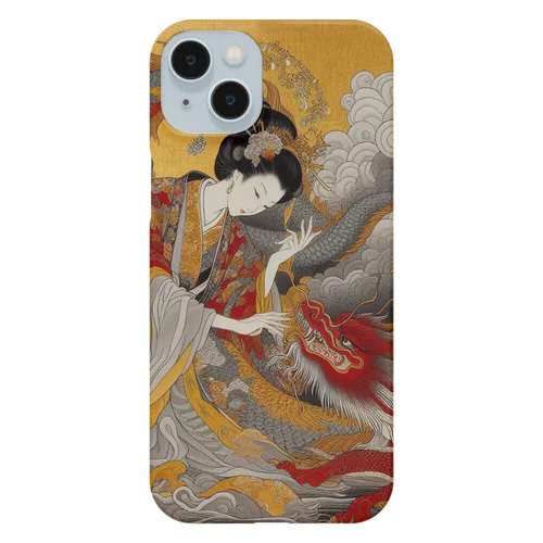 赤龍を従えた女神 Smartphone Case