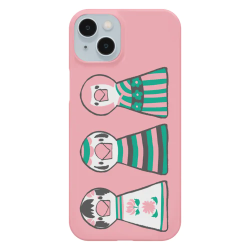 文鳥こけしピンク Smartphone Case