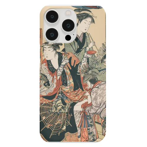 浮世絵；喜多川歌麿_青樓仁和嘉女藝者部・獅子 たま屋  おいと Smartphone Case