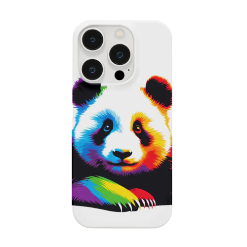 虹色熊猫 スマホケース