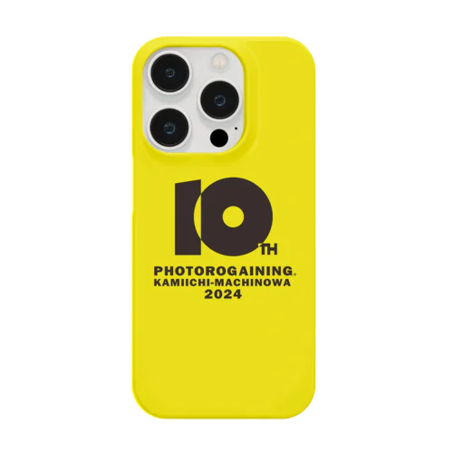 フォトロゲイニング上市まちのわ　10thロゴ　スマートフォンケース iPhone Smartphone Case