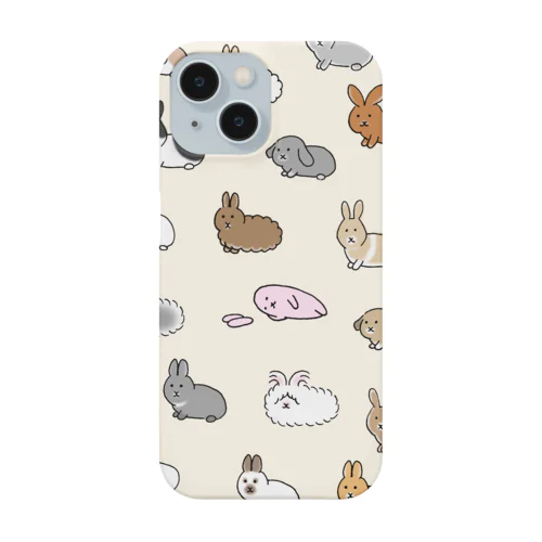 いろんなうさぎ。（クリーム） Smartphone Case