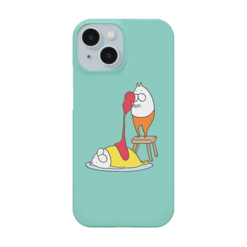 ねこタイツとオムライスごっこ エメラルド Smartphone Case