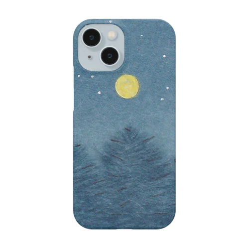 夜の森と満月 Smartphone Case