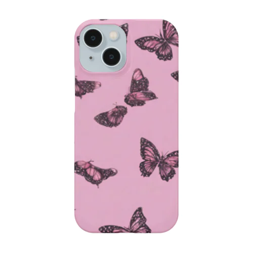 チョウ柄ピンク Smartphone Case