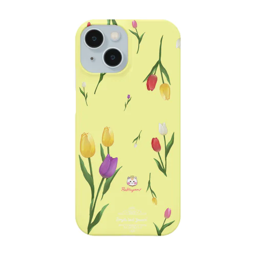 【チューリップ柄🌷れぉにゃん】イエロー Smartphone Case