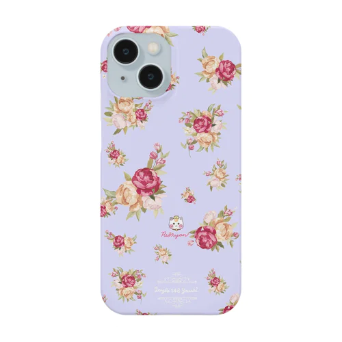 【英国ローズガーデン🌹バラ】ラベンダー紫 Smartphone Case