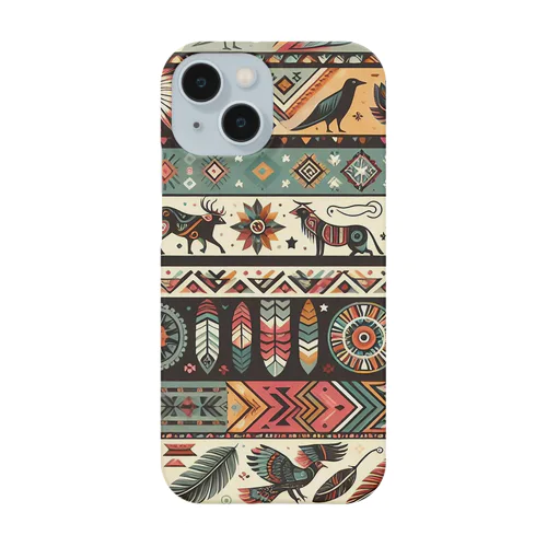 ネイティブ柄４ iPhone Smartphone Case