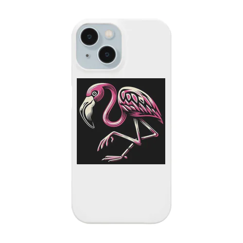 フラミンゴ君 iPhone Smartphone Case