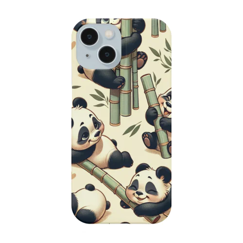 pandas【ビンテージアニマル】 Smartphone Case