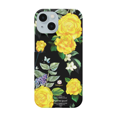 【黄色バラ🌹ブドウ×蝶】 Smartphone Case