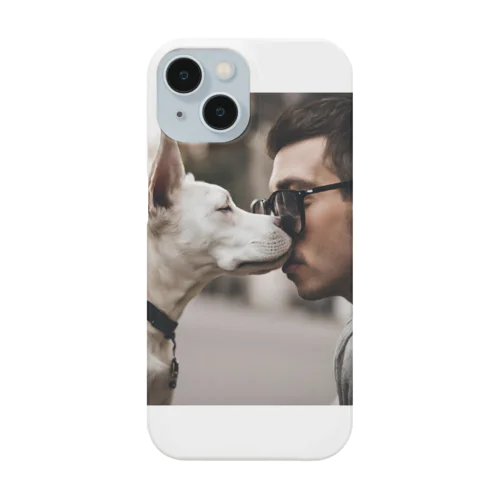 キスする犬グッズ Smartphone Case