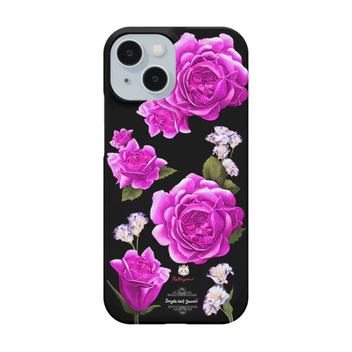 【ロイヤル薔薇🌹】ローズピンク紫 Smartphone Case