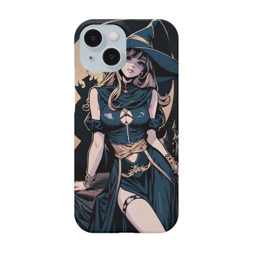 青いマントのブロンド魔女 Smartphone Case