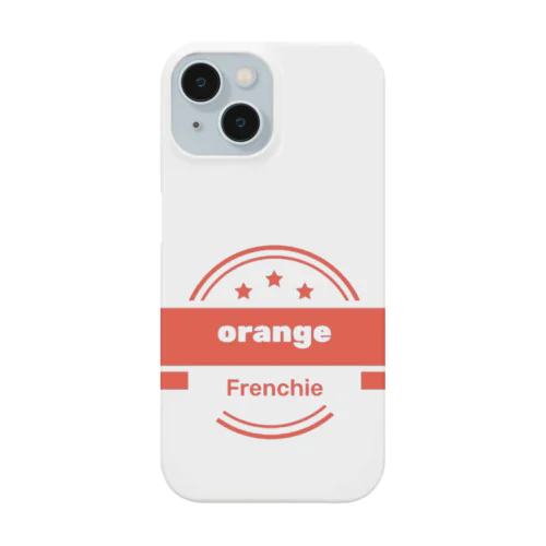 オレンジ色のFrenchieロゴ✨ Smartphone Case