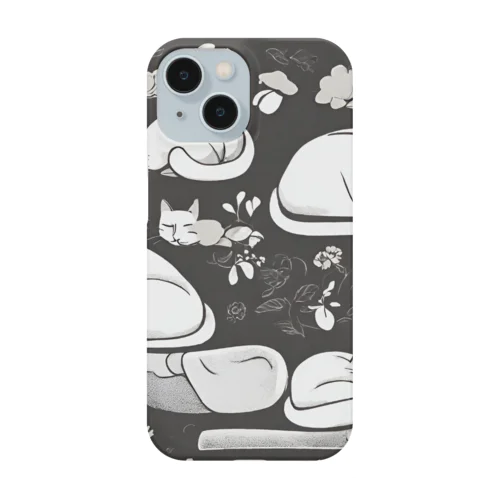 眠る白猫 Smartphone Case