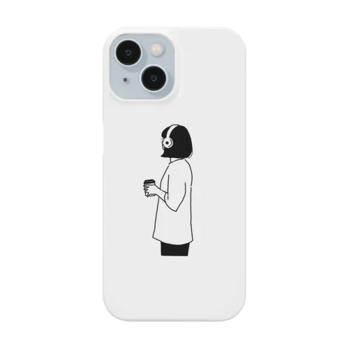 ヘッドホン女子（コーヒー） Smartphone Case