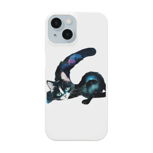 黒猫と魔法の尻尾 Smartphone Case