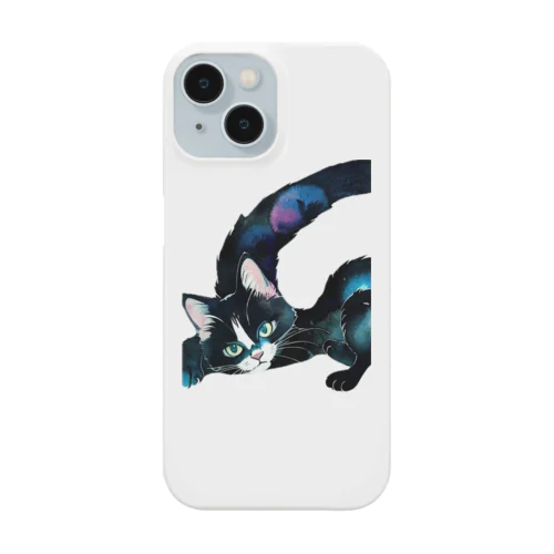 黒猫と魔法の尻尾 Smartphone Case