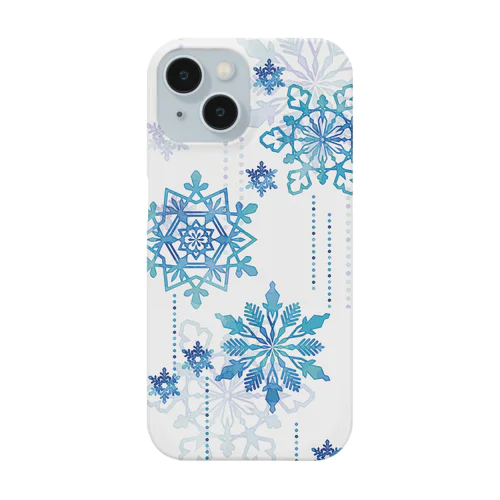 雪の花03_3（青） Smartphone Case