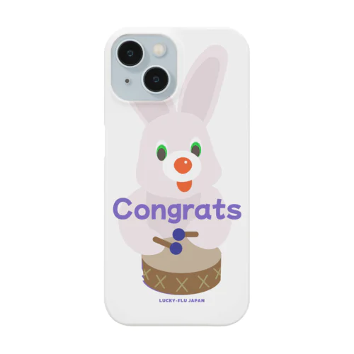 レトロアメリカンうさぎ -Congrats- Smartphone Case