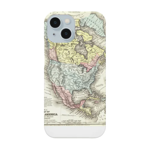 Old Map Of North America.  北 アメリカ の 古 地図。 Smartphone Case
