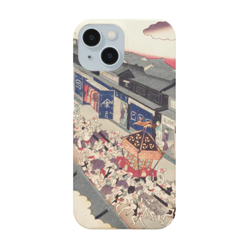 祇園祭　江戸名所道化尽　十七　壱丁目祇園会 / Comical Views of Famous Places in Edo 17th 1-chome Gionkai Smartphone Case