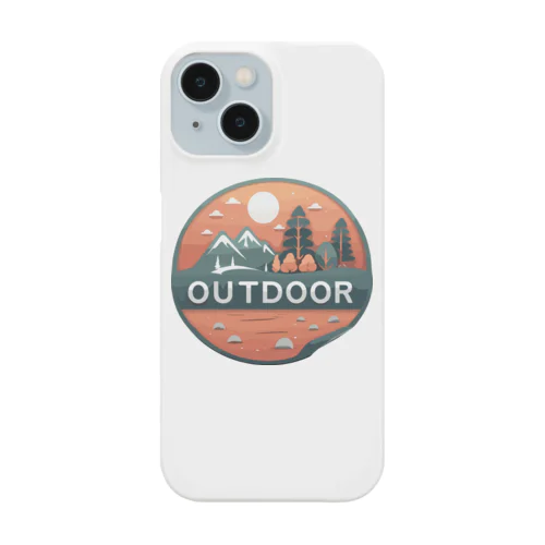 アウトドアーワッペン夕日 Smartphone Case