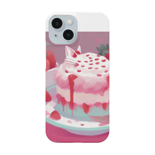 いちごケーキにネコ Smartphone Case