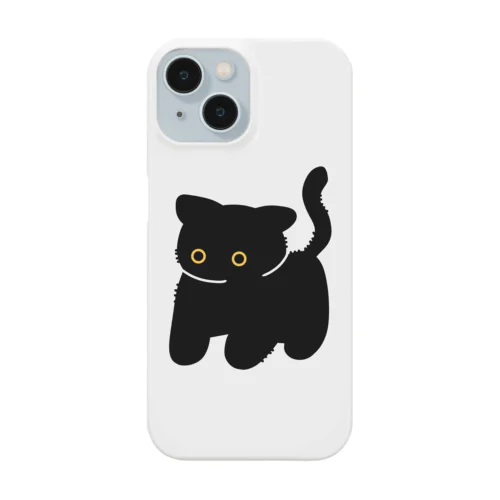 威嚇黒猫 スマホケース