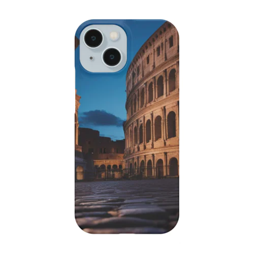 夕闇に染まるコロッセオの風景 Smartphone Case