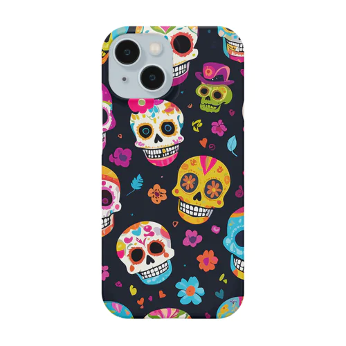 メキシコの死者の日 スカルデザイン Smartphone Case